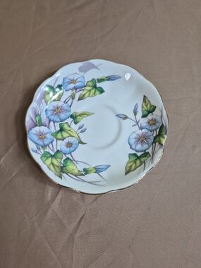 VTG Royal Albert Morning Glory September Flower of the Month Tea Saucer No. 9